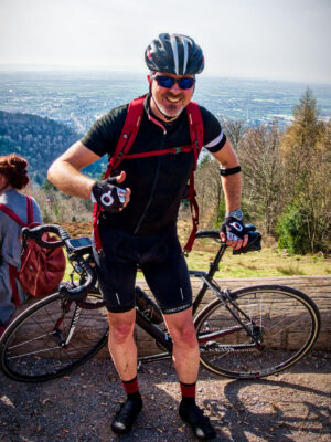 Mit dem Rennrad auf dem Königsstuhl