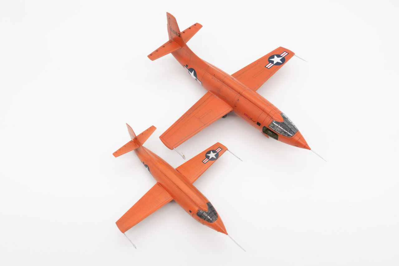 Tamiya 1:72 und Eduard 1:48 Bell X-1 Mach Buster